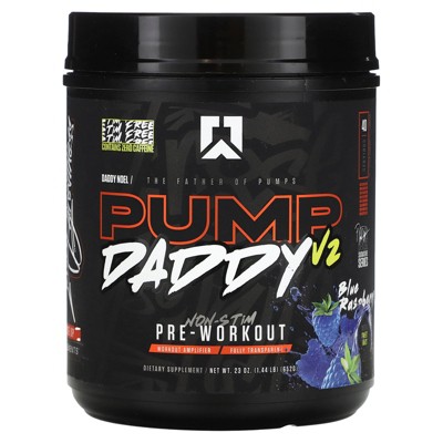 RYSE Pump Daddy V2, Non-Stim Pre-Workout, Blue Raspberry, 1.44 lb (652 g)