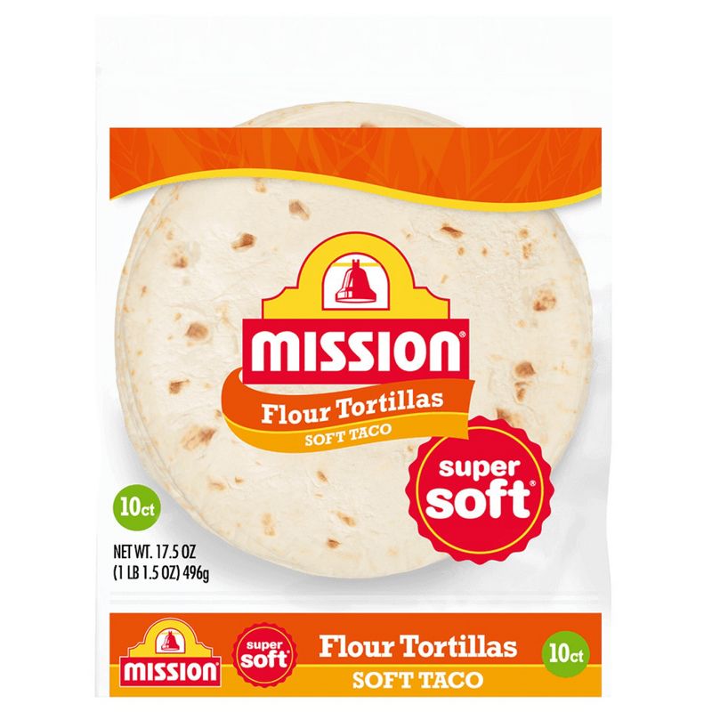 Mission Taco Size Flour Tortillas - 17.5oz/10ct, 1 of 13