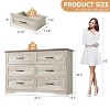 Acekool Dresser Gray, Modern Chest of Drawers, Wide Metal Handle, Bedroom Storage Organizer - 2 of 4