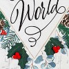 Evergreen Garden Flag Joy to the World Linen Double Sided Indoor Outdoor Decor 18" x 12.5" - 3 of 3