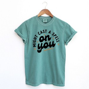 Simply Sage Market Women's Might Cast A Spell On You Short Sleeve Garment Dyed Tee - 1 of 2