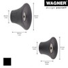WAGNER – design yourself Multipurpose Wall Hook Set, Black Rubber & Steel, 4pc — Supports up to 35 lbs - 2 of 4
