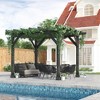 Outsunny Outdoor Pergola Gazebo, 100% Wood Pergola Suitable for Patio, Deck, Garden, Gazebo, Perfect for BBQs, Parties, Picnics, Black - 3 of 4