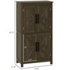 Resenkos Bathroom Floor Cabinet, Bathroom Cabinet, Floor Cabinet for Bathroom, Living Room, Entryway, Kitchen, - 3 of 4