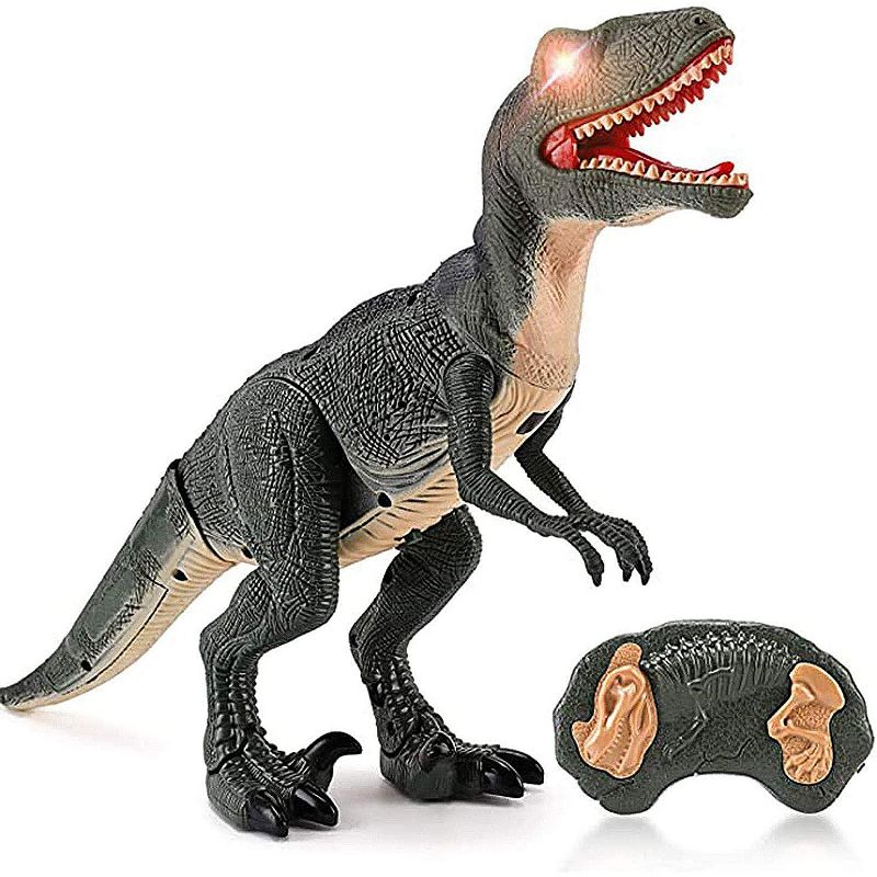 Buy 2: Contixo DB1 + DR1 Rc Dinosaurs -Walking Tyrannosaurus & Velociraptors Dinosaur With Light-up Eyes & Roaring Effect For Kids, 3 of 18