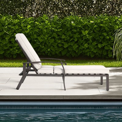 Lounge Chair with Adjustable Backrest,Durable Aluminium Cast Design,Outdoor Recliner for Comfort and Relaxation - The Pop Home
