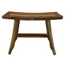 EcoDecors® Satori® 24" Teak Wood Shower Bench in EarthyTeak Finish - 3 of 4