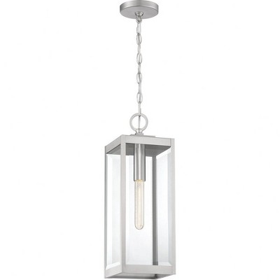 Westover 7'' Stainless Steel Mini Lantern Pendant with Clear Glass