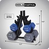 HolaHatha Hex Dumbbell Set with Hand Weights and Storage Rack - 3 of 4