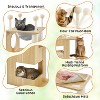 Yaheetech 53inch Wooden Cat Tree Tower with Condo, Wood - 4 of 4