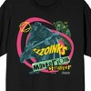 Scooby-Doo Zzzoinks Mysterious Stranger Crew Neck Short Sleeve Men's Black T-shirt - 2 of 3