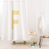 Deny Designs April Lane Art Block Monogram Shower Curtain - 2 of 3