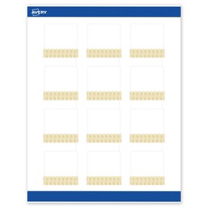 Avery Square Labels, Gold Lace Trim Pattern, 2" x 2", 120 Total - 1 of 4
