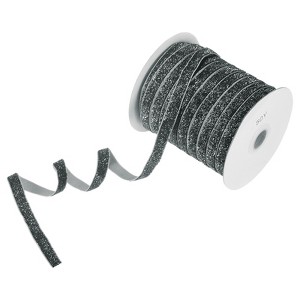 Unique Bargains Metallic Velvet Flexible Ribbon for Crafts 3/8 Inch x 50 Yards 1 Pc - 1 of 4