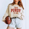 Simply Sage Market Women's Graphic Sweatshirt Varsity Talk Purdy To Me - 2XL - Dust - 2 of 3