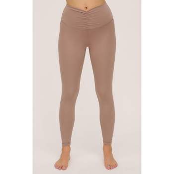 Yogalicious High Waist Ultra Soft Lightweight Leggings - High Rise Yoga  Pants - Forest Night Nude Tech 28 - Medium 