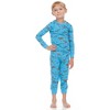 BenBen Blue Dinosaurs/Sharks 2 pack Kids Pajamas - 2 of 4