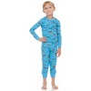 Blue Dinosaurs/Trains 2 Pack Kids Pajamas - image 2 of 4