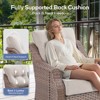 Buenhomino 3 Pieces Patio Furniture Set with 6-inch Thick Cushion, Outdoor High Back Swivel Rocker Patio Chairs, 3PCS Wicker Conversation Set - 2 of 4