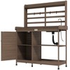 Outsunny Wooden Potting Bench, Outdoor Potting Table with Storage Cabinet, Storage Shelves, Sink, Water Tap for Backyard, Patio, Balcony - 4 of 4