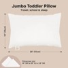 KeaBabies Jumbo Toddler Pillow with Pillowcase, 14X20 Soft Organic Toddler Pillows for Sleeping, Kids Travel Pillow - 3 of 4