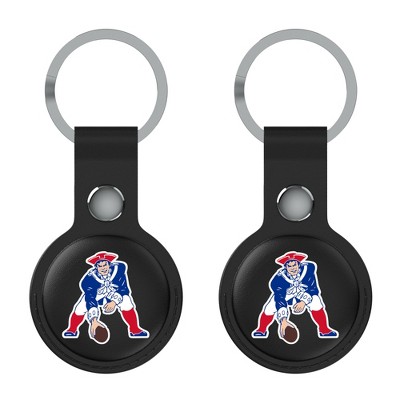 Keyscaper NFL AFC Historic Teams Insignia Black Airtag Holder 2-Pack