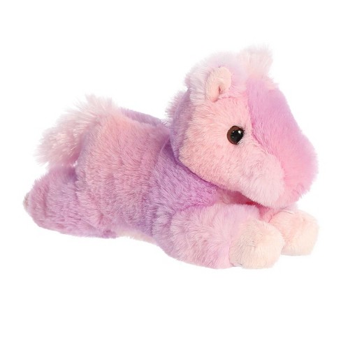 Aurora Small Pony Mini Flopsie Adorable Stuffed Animal Pink 8