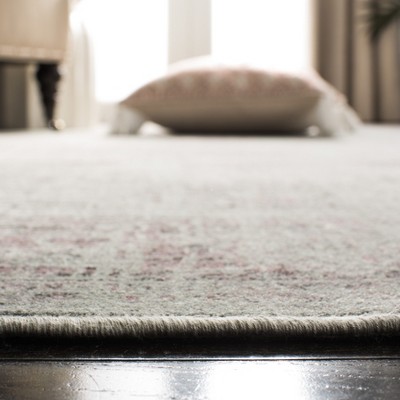 Vintage Stone 8' x 8' Square Viscose Area Rug