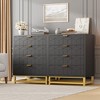 Dresser for Bedroom, 4 Drawer Dresser with Metal Legs, Wood Dressers Chest Organizer with Wide Storage, Modern Chest of Drawers - 2 of 4