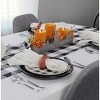 AuldHome Fall Decor Galvanized Tray, Field of Pumpkins Silhouette Farmhouse Decor Metal Tray 14 x 4 x 5 Inches - 3 of 4