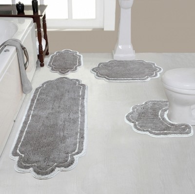 Allure Collection Cotton Tufted Bath Rug Set Set of 4 - Home Weavers