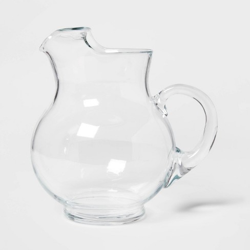 Heat Resistant Glass Round Pitcher