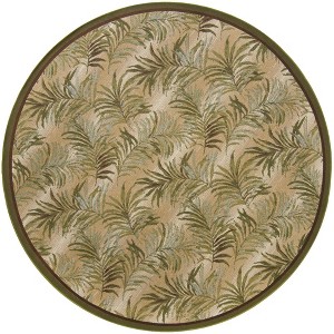 Unique Loom    Outdoor Botanical Keukenhof Area Rug - 1 of 4