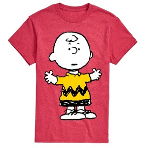 Men's - Peanuts - Charlie Brown Standing- Men's Short Sleeve Graphic T-Shirt Short Sleeve Graphic T-Shirt - 1 of 4