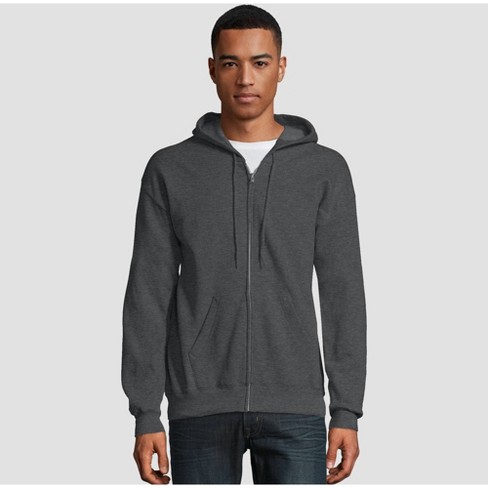 Hanes Men's Ecosmart Fleece Full-zip Hooded Sweatshirt : Target