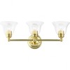 Livex Lighting Moreland 3 - Light Vanity in  Polished Brass - 4 of 4