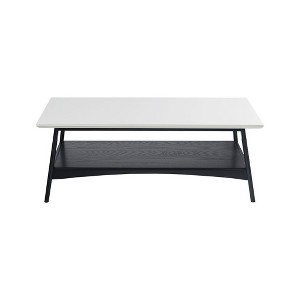 NicBex Modern 48" Wood Rectangle Coffee Table with 2 Layer Storage for Living Room and Office - 1 of 4