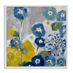 Stupell Industries Blue & Yellow Abstract Poppies, 12" x 12" - 1 of 4