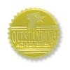 Hayes Publishing Gold Foil Embossed Seals, Outstanding Achievement, 54 Per Pack, 3 Packs - image 2 of 3