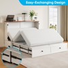 Mjkone Full/Queen Size Murphy Bed Chest with Mattress and Storage - 4 of 4