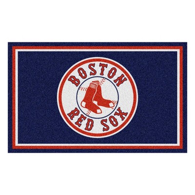 MLB Boston Red Sox 4'x6' Plush Area Rug - Navy