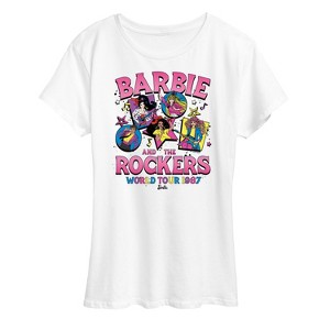 Women's - Barbie - The Rockers World Tour 1987 Short Sleeve Graphic T-Shirt - 1 of 4