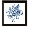 HomeRoots Floral Calligraphy Sketches Black Framed Print Wall Art - 4 of 4