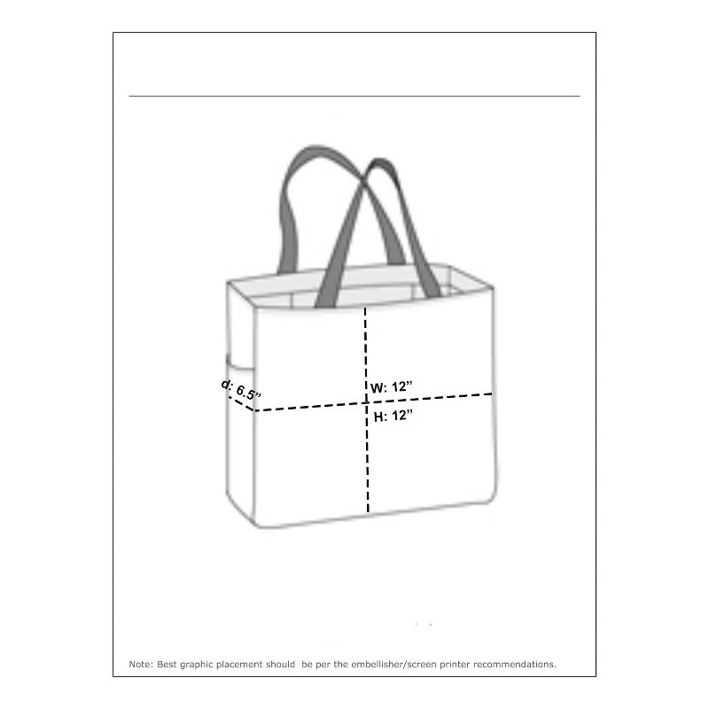 Port Authority Essential Reusable Shopping Tote (2 Pack) Durable Reusable Canvas - Eco Friendly, 4 of 8