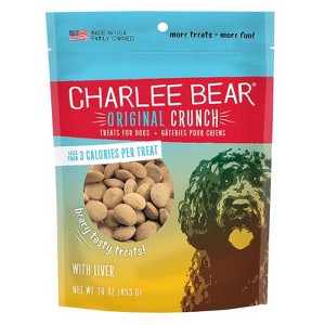 Charlee Bear Dog Treat Original Crunch Chicken Liver Biscuit - 16 oz - 1 of 1