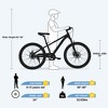 YONWAY Kids' Bike Mountain Bike,24 Inch MTB,Suspension Fork Steel Frame Single Speed City Snow Beach Mountain Bike for Boys and Girls, Blackish Green - 4 of 4