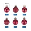 Unique Bargains Shatterproof Home Party Decorative Christmas Tree Hanging Ball Ornaments 36 Pcs - 2 of 4