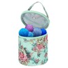 Unique Bargains Portable Crochet Knitting Sewing Craft Yarn Storage Bag Blue Geometry 5.12" x 5.51" - 4 of 4