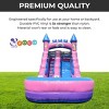 Pogo Bounce House Crossover Kids Inflatable Water Slide, Pink Unicorn no blower, 12 ft - 4 of 4