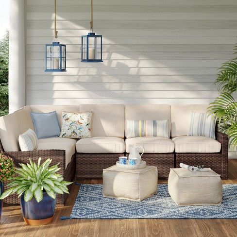 Halsted 80pc Patio Conversation Sectional Set - Line : Target